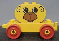 Lego Duplo Yellow Monkey Head And Car
