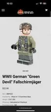 Brickmania WWII German "Green Devil" Fallschirmjäger BMF422 NEW + FAST SHIP