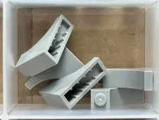 LEGO Parts - Light Bluish Gray Arch 1 x 3 x 2 Inverted - No 18653 - QTY 5