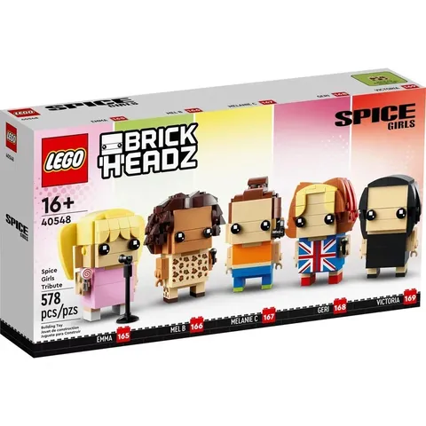 🔥NEW LEGO BRICKHEADZ: Spice Girls Tribute (40548) RETIRED SET 🔥 