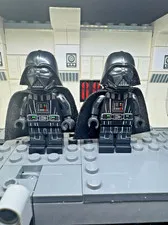 LEGO Star Wars Darth Vader Minifigure Printed Arms Frown sw1249 Lot of 2