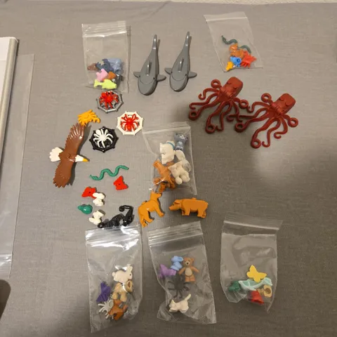 Lego Animal Lot  Bald Eagle, Octopus, Sharks, Cats, Dogs, Spiders, & More
