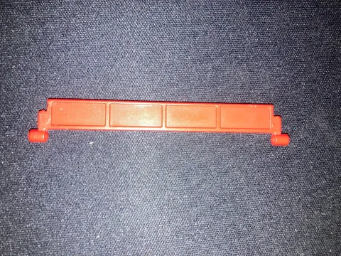 LEGO Red Garage Roller Door Section Without Handle Part 4218 Brick Piece