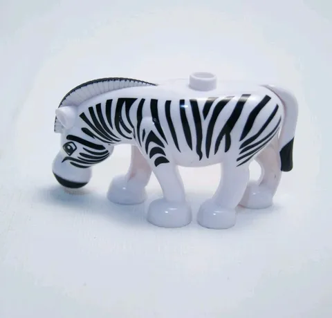 LEGO DUPLO Striped Zebra Ridged Mane - Animal Safari Zoo Circus