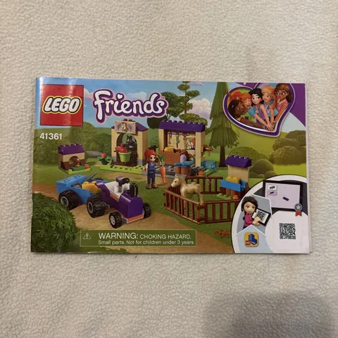 LEGO 41361 Instruction Booklet Manual Friends Mia’s Foal Stable - Booklet Only