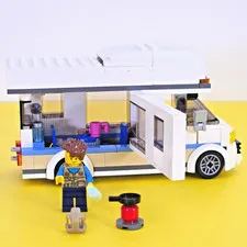 LEGO 60283 City Holiday Camper Van Incomplete - RV Truck & 1 Minifigure