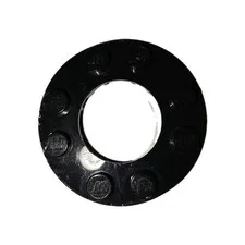 11833 LEGO Parts Plate Round 4x4 w/ 2x2 Hole BLACK (1)