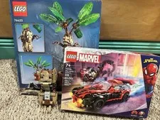 Legos Spider Man(Miles)/Harry Potter.Plant was Started, Other Packets Unopened