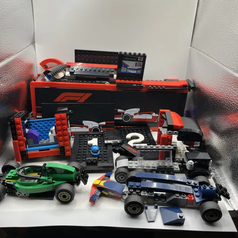 LEGO City 60445 F1  Truck with RB20 & AMR24 Cars Semi Truck Almost Complete
