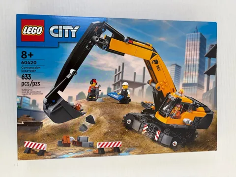 LEGO City Yellow Construction Excavator 60420 Set - New Factory Sealed Retired