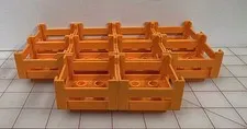 Lego Duplo Crate Items Storage Crates Orange Lot Of 10