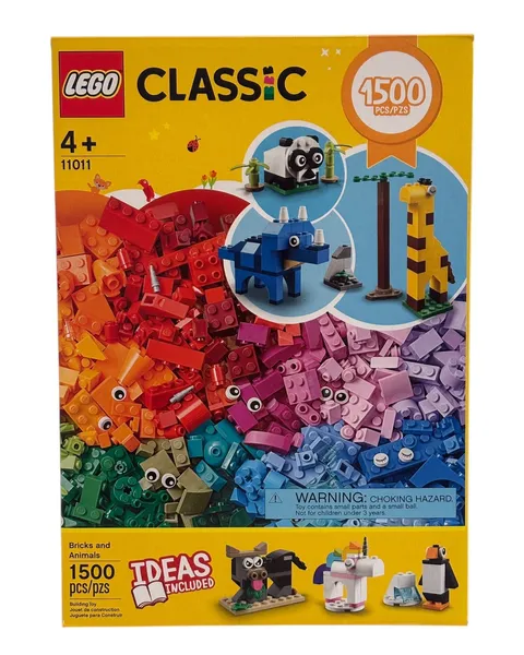Lego Classic Bricks And Animals 11011 - 1500 Pieces 