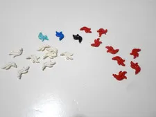 LEGO LOT OF 20 MIXED COLORS PLUME PIECES CASTLE FEATHER ACCESSORIES SEE LIST