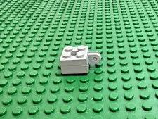 1980s LEGO Old Gray Arm Holder Brick 2x2 Round Top w Arm 6880 6882 6901 #792c02