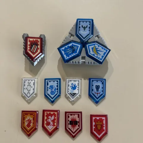 Lego Nexo Knights Lot C - Assorted Power Shields With Shield Plates