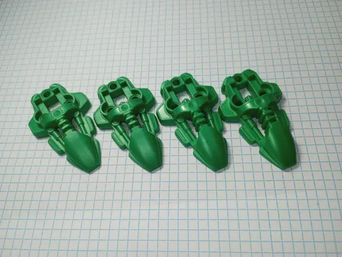4 Bionicle Lego 44138 in Pearl Green Rahkshi Foot Feet Genuine Lego WYSIWYG 4 pc