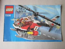 Lego City Instructions Instruction 7238 Helicopter