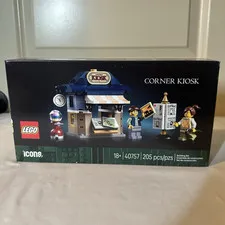 LEGO Icons Corner Kiosk 40757 205pc 18+ Building Set Brick Separator Included