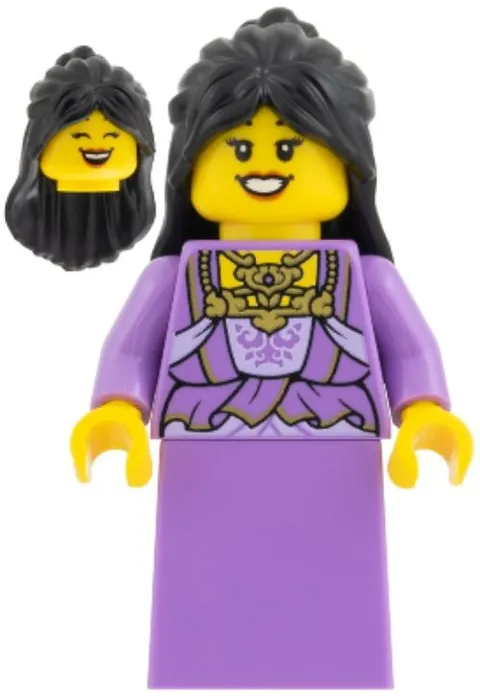 LEGO® Minifig hol427 - Woman - Medium Lavender Vest and Skirt