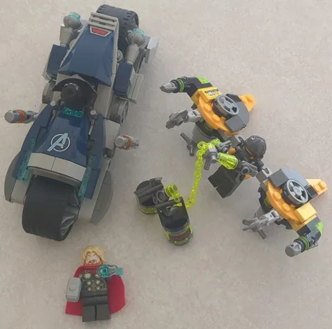 LEGO 76142 Marvel Avengers Speeder Bike Attack Minifigures Instructions No box