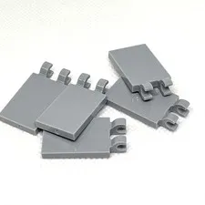 LEGO Parts - Light Bluish Gray Tile, Modified 2 x 3 30350b/65886 - QTY 5