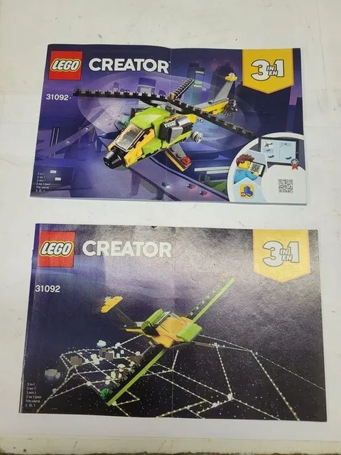 Lego Creator instruction book 31092 / me1   r3 d16