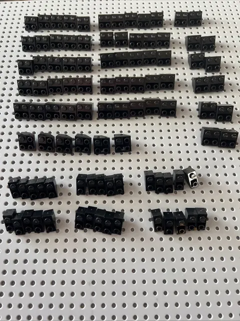 Lego Black Castle Inverted Slopes Mixed Sizes Bulk Lot 98 pcs Used