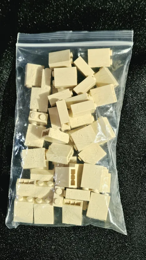 LEGO White 1x2x2 Bricks Lot of 50 Part 3245c Wall Masonry MOC Pack Brand New