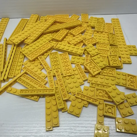 Lego Parts - Plate Lot - Yellow 1x4, 1x6, 2x3, 2x4 & More Lot Of 100