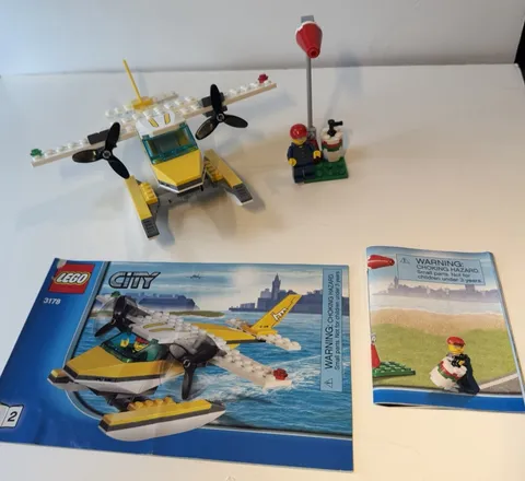 LEGO CITY: Seaplane (3178), 100% Complete W/instructions, No Box, Please Read