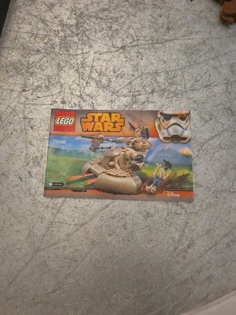 Lego 75080 STAR WARS AAT GUNGAN DROIDS TANK Instruction Book/Manual Only
