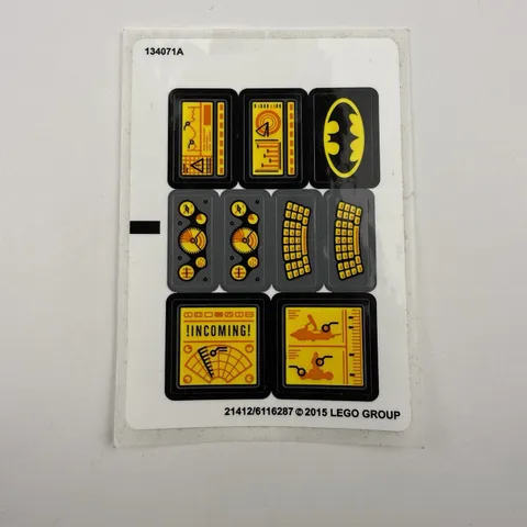 LEGO 76034 The Batboat Harbor Pursuit -- NEW STICKER SHEET - Batman DC decals