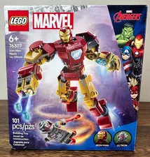 LEGO Marvel Iron Man Mech vs. Ultron Superhero NEW Unopened Box 76307 Avengers
