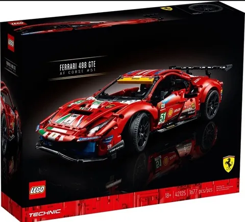 NEW #42125 LEGO Ferrari 488 GTE 'AF Corse #51' SHIPS SECURED, RETIRED