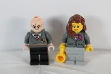 Lot of 2 Lego Harry Potter Hermione Granger Stripe Minifigures T711