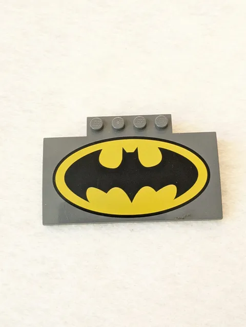 Lego Batman Logo Dark Gray Brick Piece #15625 RARE