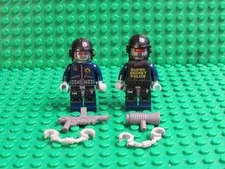 Lot of 2 LEGO Robo SWAT Minifigures Super Secret Police The LEGO Movie 70819 H47
