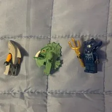 LEGO Atlantis Minifigure Parts Lot w/ Trident & Shark/Sea Creature Pieces