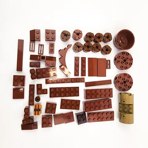 Lego Bricks Brown Tan Lot of 50 pieces Replacement Parts with specialty pieces