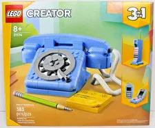 LEGO 31174 Creator 3 in 1 Retro Telephone Rotary Flip Phone Set New Sealed NISB