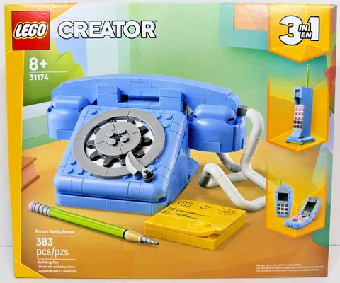 LEGO 31174 Creator 3 in 1 Retro Telephone Rotary Flip Phone Set New Sealed NISB