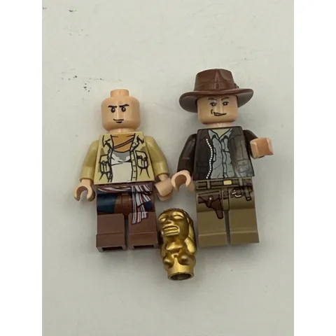 LEGO Indiana Jones Minifigure Lot W/ Satipo and Golden Idol Raiders of Lost Ark