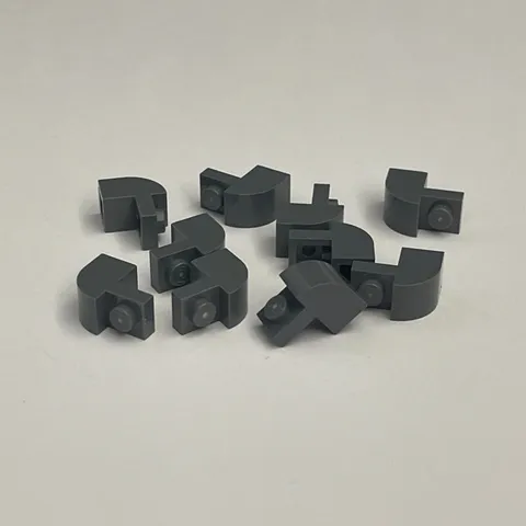 Lego 1609 Dark Gray Replacement Parts Pieces Lot of 10