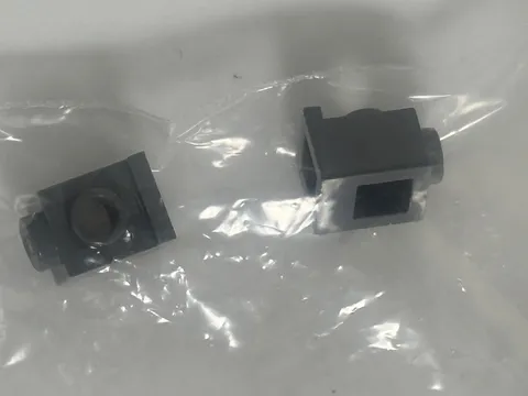 LEGO-GRAY-Brick, Modified 1 x 1 with Headlight 4070 (QTY 2)