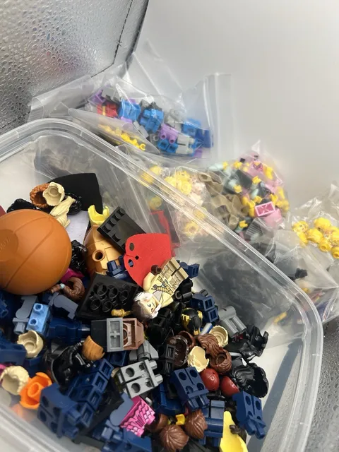 LEGO Minifigure Parts & Accessories Bulk Lot – Mixed,Heads,Torsos,Legs And More