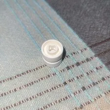 LEGO 6014b White Wheel 11mm D x 12mm W, Hole Notched for Wheels Holder Pin