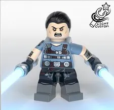 LEGO Star Wars Light Custom LC The Stardestroyer Galen Marek Custom Minifigure