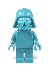 Official Lego Medium Azure Monochrome Darth Vader Minifig Unreleased Prototype