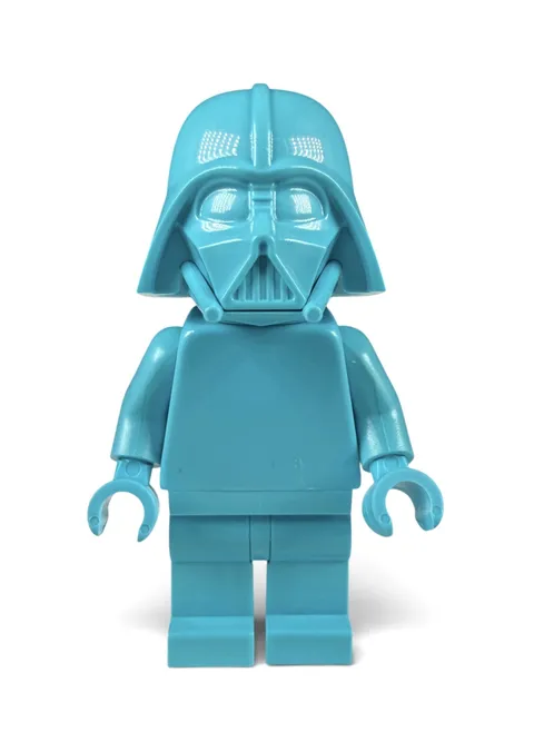 Official Lego Medium Azure Monochrome Darth Vader Minifig Unreleased Prototype