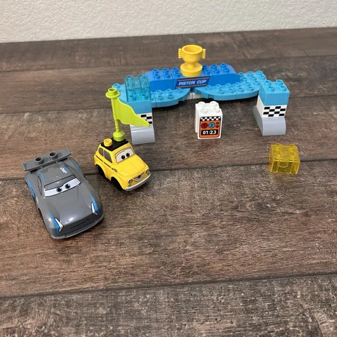 Lego Duplo Cars 3 Piston Cup Race 10857(Missing 6 Pieces) Jackson Storm Luigi
